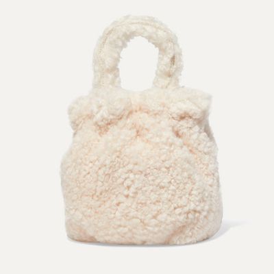 Grace Shearling Tote from Staud
