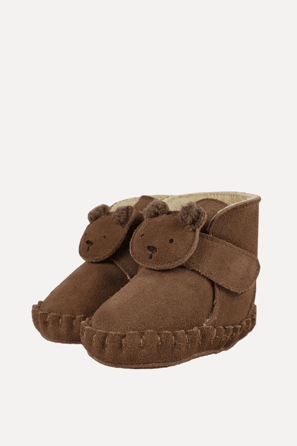 Baby Pouty Suede Booties from Donsje
