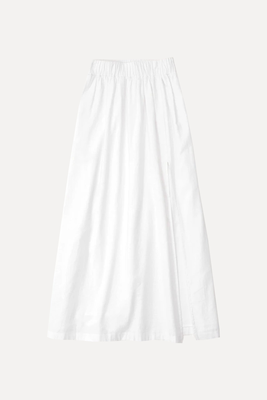 Linen-Blend High-Slit Maxi Skirt  from Abercrombie & Fitch