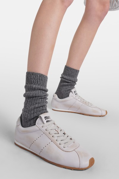 Leather Sneakers from Miu Miu