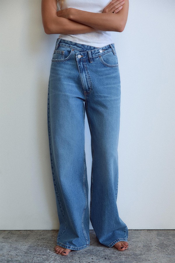 High-Waist Wide-Leg TRF Jeans from Zara