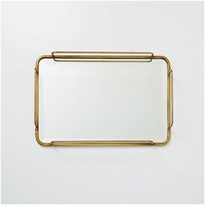 Fishs Eddy Gilded Mirror Tray from West Elms