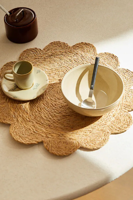 Floral Rattan Placemat from Zara