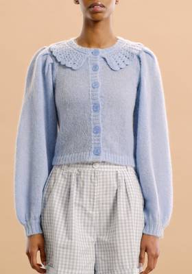 Crochet-Collar Cardigan from byTiMo