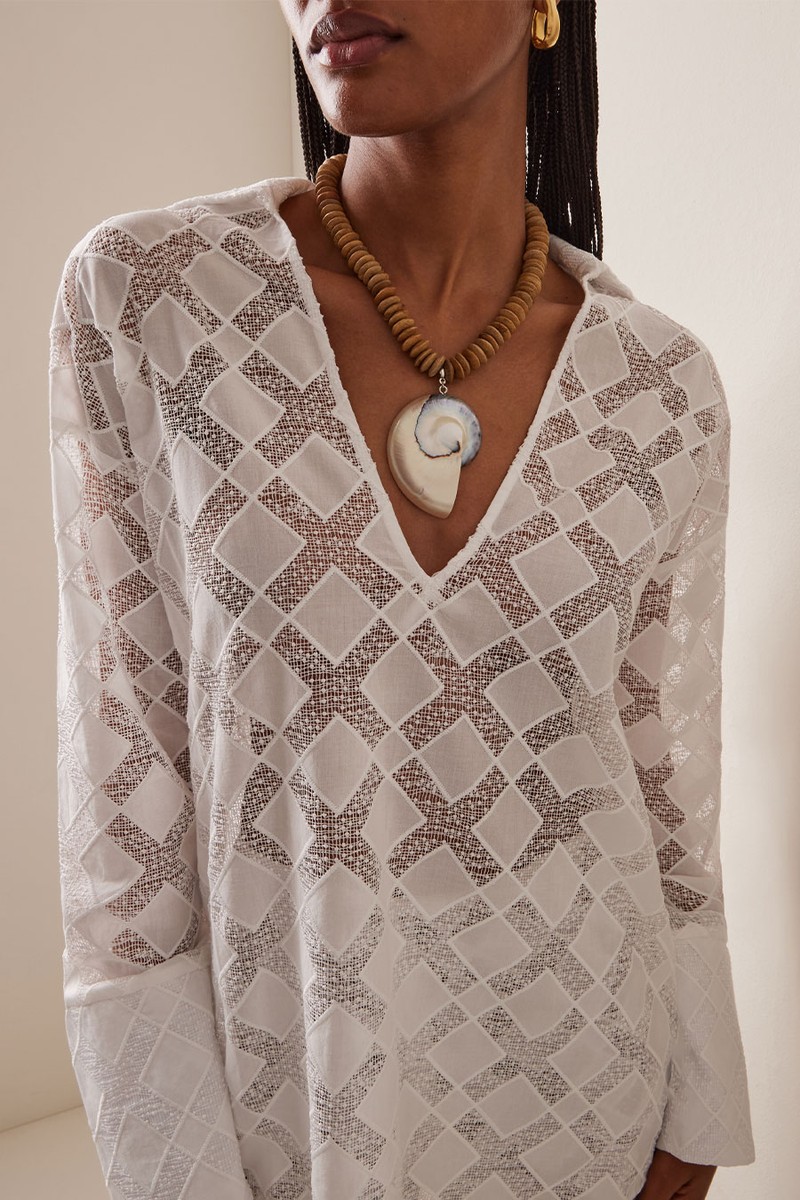 Beaded Shell Necklace from Julietta