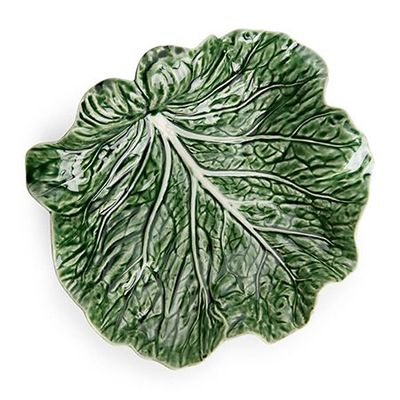 Crooked Cabbage Leaf Serving Dish from Bordallo Pinheiro