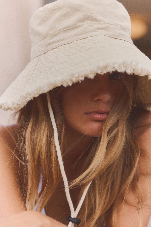 Frayed Bucket Hat from Zara