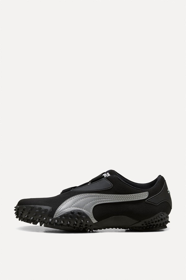 Mostro Trainers In Black & Silver