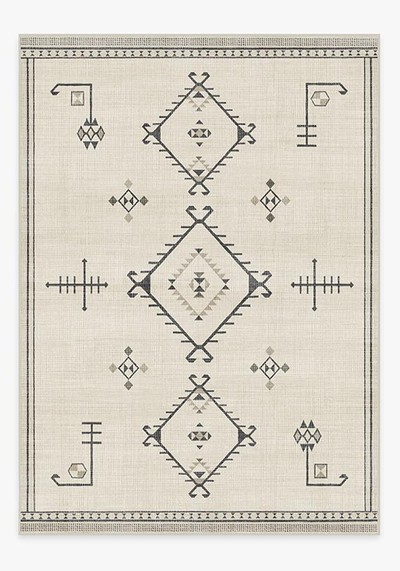 Damali Black & White Rug from Ruggable