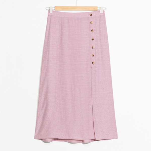 Asymmetrical Button Midi Skirt from & Other Stories