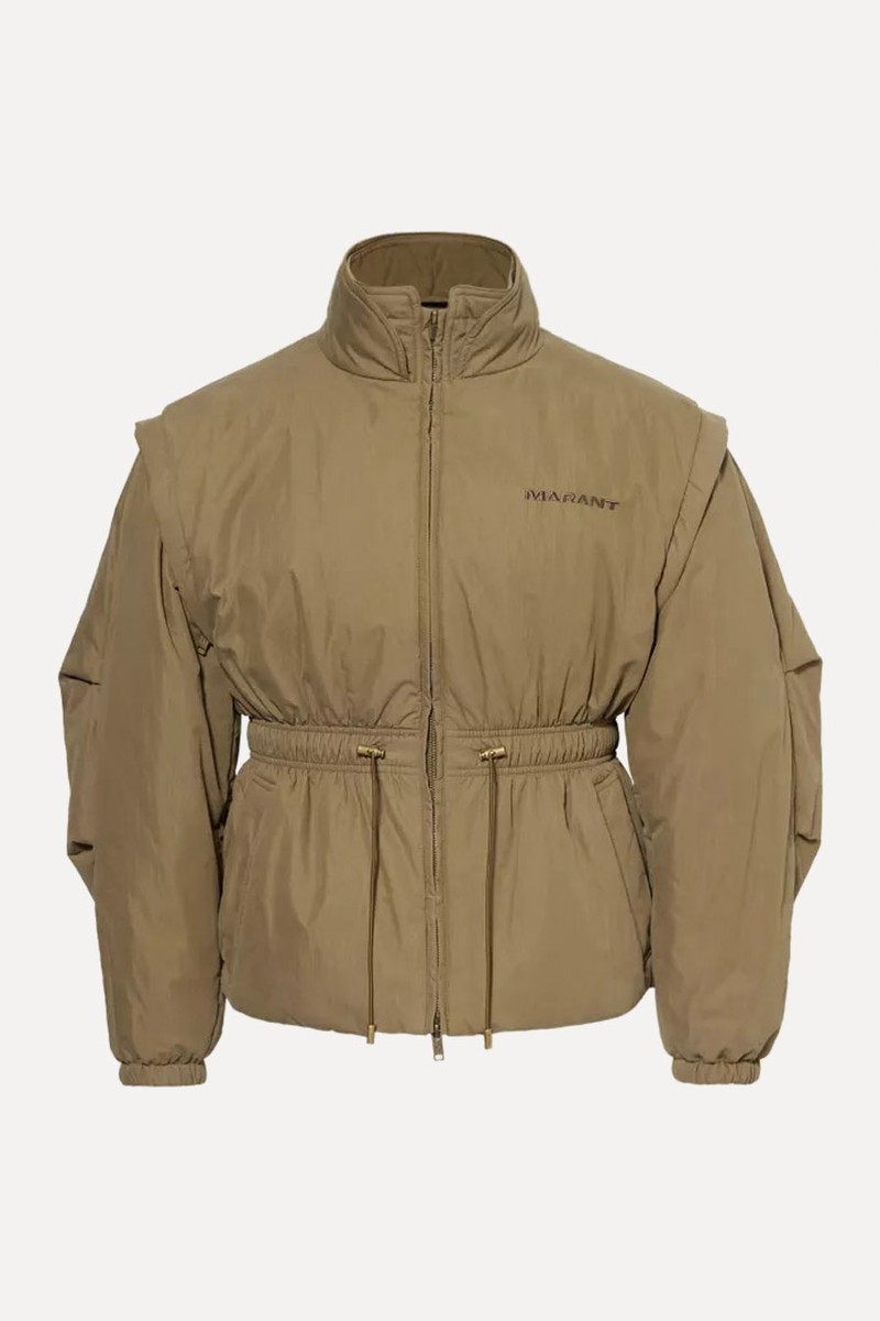 High-Neck Detachable-Sleeve Padded Shell Jacket from Isabel Marant Etoile