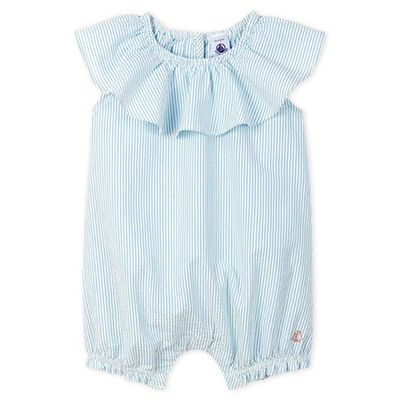 Seersucker Playsuit from Petit Bateau