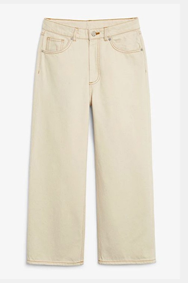 Monzik Off-White Jeans from Monki