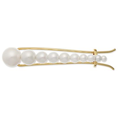 Croissant Grace 10-Karat Gold Pearl Hairclip from Sophie Billie Brahe