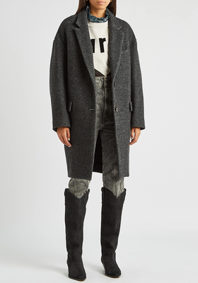 Limiza Anthracite Wool-Blend Coat from Isabel Marant Étoile