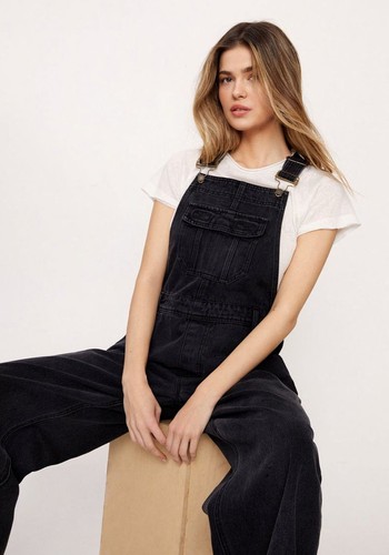 Pocket Front Denim Dungarees