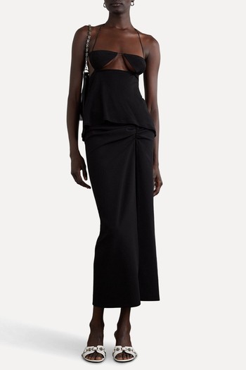 Open Back Cutout Jersey Halterneck Top from Christopher Esber 