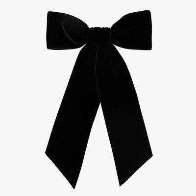 Black Velvet Bow Hair Clip from Jennifer Behr