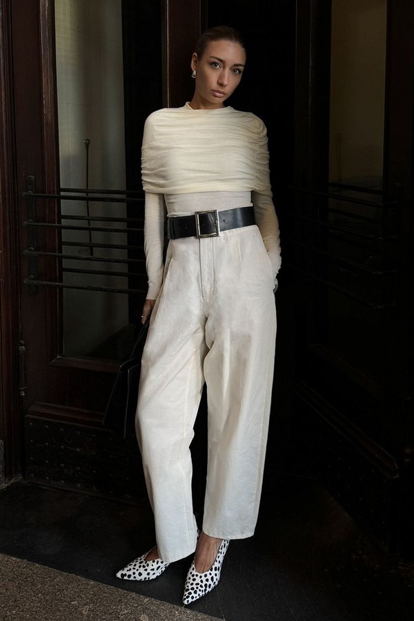 Knitted Draped Top