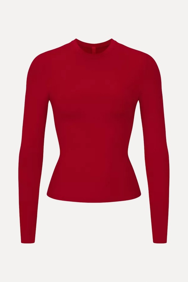 Slim-Fit Long-Sleeves Stretch-Cotton T-Shirt from Skims 