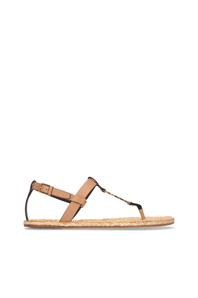 Cassandra Leather Flat Sandals from Saint Laurent