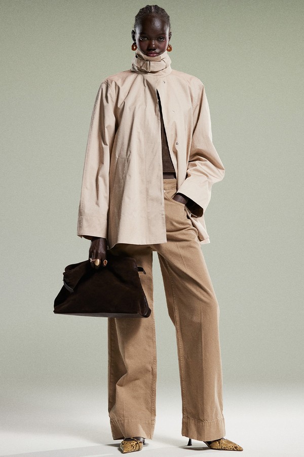 Short Trench Jacket With Strap Funnel Neck Detail from & Other Stories