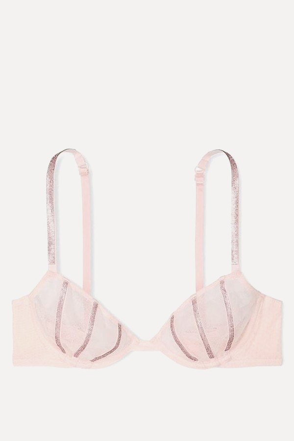 Angel Sheer Shine Low Cut Demi Bra