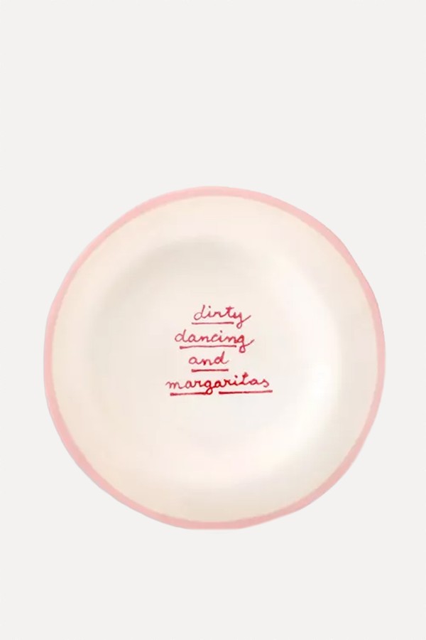 Dirty Dancing Hand-Painted Ceramic Plate from Laetitia Rouget