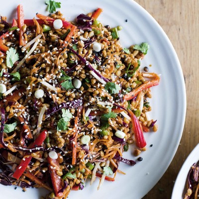 Spicy Korean Grain Slaw