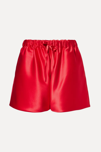 Lady Boxer Bow-Embellished Satin Shorts from Simone Rocha