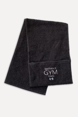 Personalised Cotton Gym Towel from Solesmith