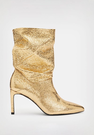 Orlana Shimmer Leather Boots