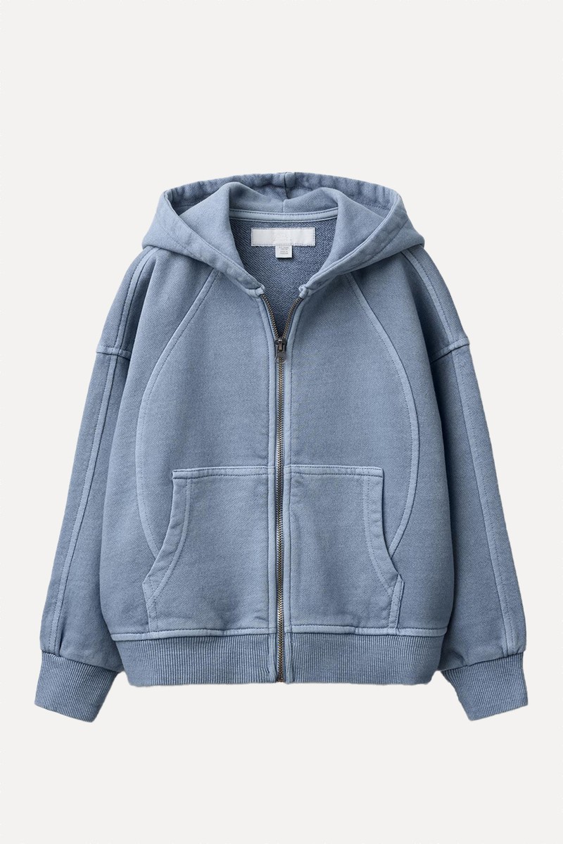 Faded-Effect Hoodie