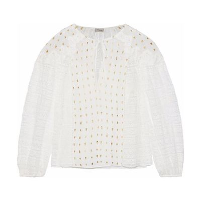Wondering Fil Coupé Lace Blouse from Temperley London