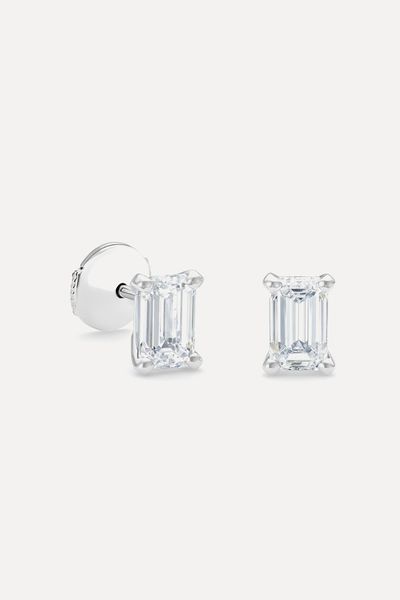 DB Classic Emerald Cut Diamond Studs