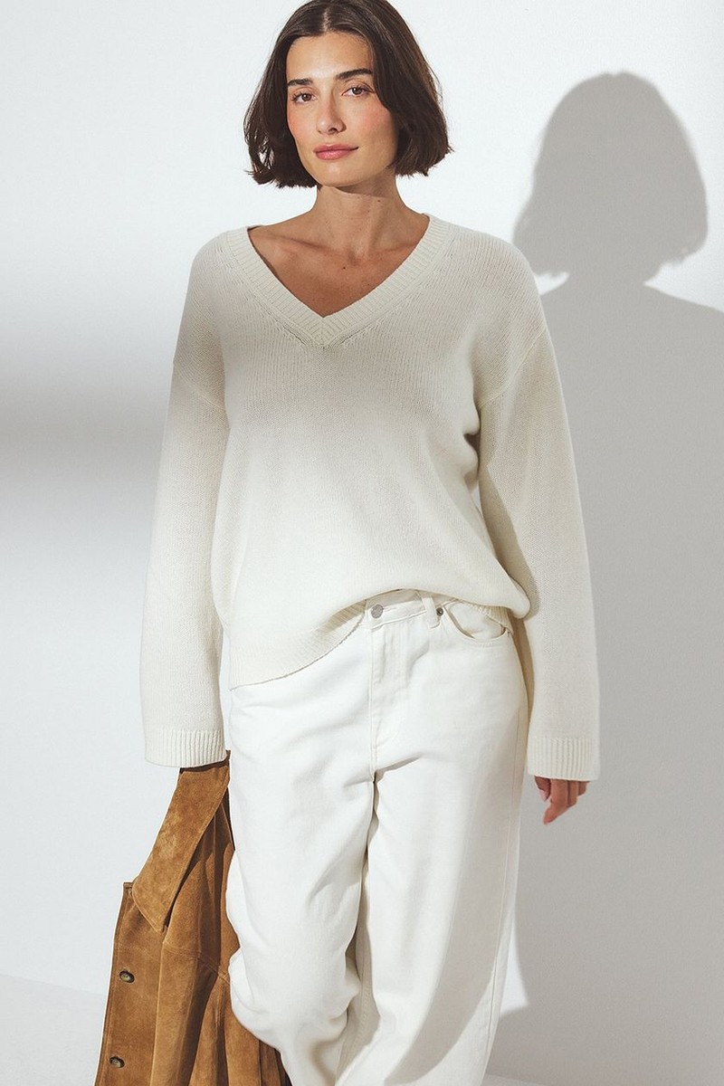 Knitted Wool Oversized V-Neck Sweater from NA-KD