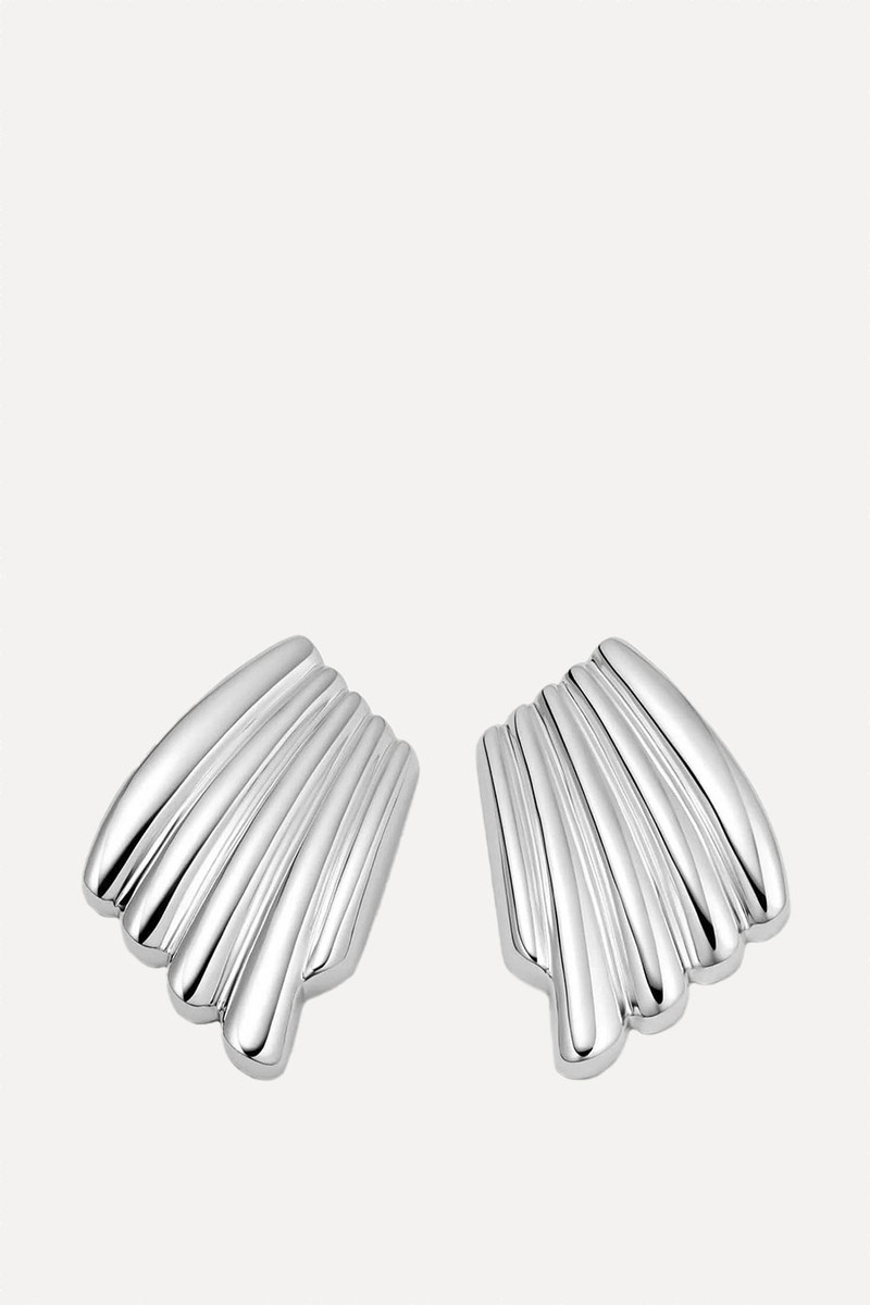 Oversized Wave Stud Earrings from Daisy London X Polly Sayer 