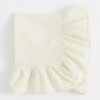 Flounde-Trimmed Linen-Blend Tablecloth from H&M