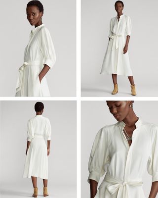 Silk A-Line Dress, £299
