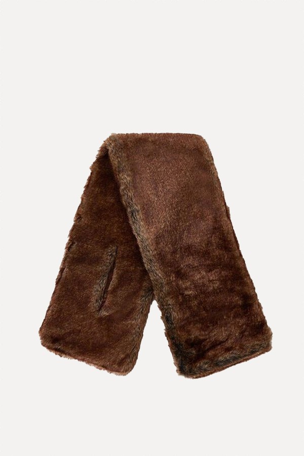 Agnes Faux Fur Scarf from Monsoon