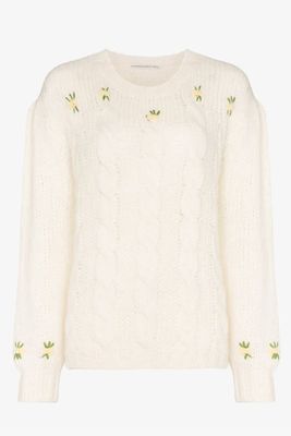 Embroidered Floral Sweater from Alessandra Rich