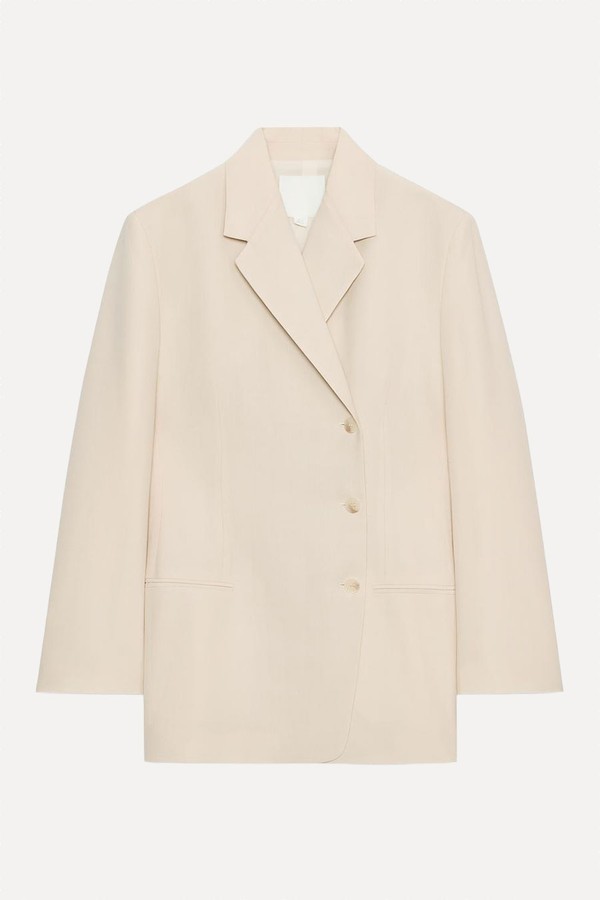 ZW Collection Limited Edition Wool Blend Straight Blazer from Zara