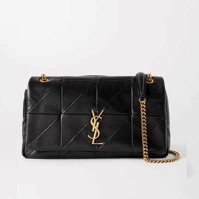 Black Jamie Medium Quilted Leather Shoulder Bag from Saint Laurent