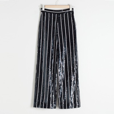 Striped Sequin Lounge Trousers from & Other Stories