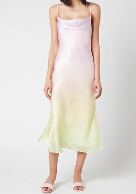 Aubrey Midi Dress - Pastel Ombre from Olivia Rubin
