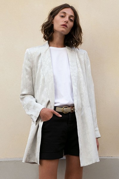 Jacquard Silky Blazer