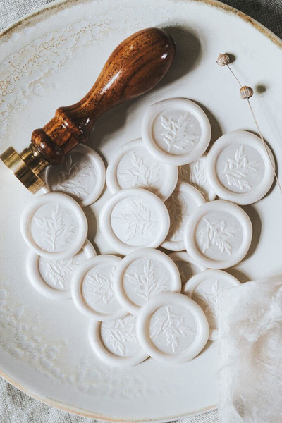 Floral Wax Seals  from Lilac & White 