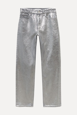 Straight Foil Jeans from Mango