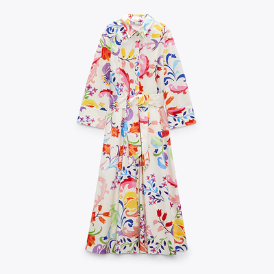 Printed Midi Dress from Zara