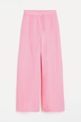 Wide Linen-Blend Trousers from H&M